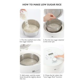 ByOrient Multi-functional Low Sugar Rice Cooker 4 Cups BO-RC01W