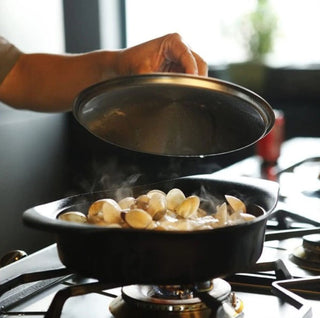 Sori Yanagi TEKKI (cast iron) Pan (shallow) 22cm without lid/with stainless lid/with cast iron lid and handle SY-YT