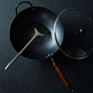 JIA Inc. Carbon Steel Companion Wok with lid - 32CM JI-JCP210