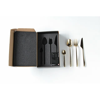 JIA Inc. Calligraphy Gold Cutlery Set JI-JCG770